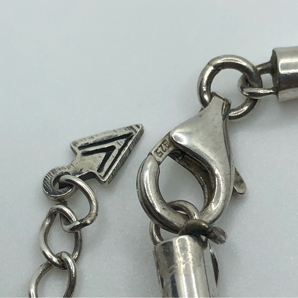 Silpada Sterling Black Leather Cord CZ Bead Multi Strand Necklace 16” + 2” N1976 - Picture 5 of 8